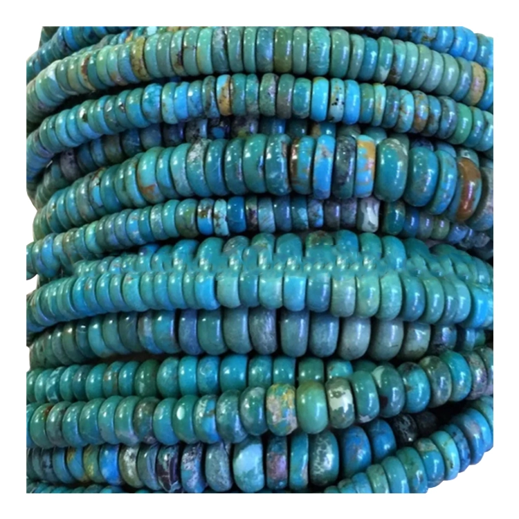 I-American yaseMelika yaseMelika ye-purquoise i-purquoise i-Drum Strandry ye-jebelry yokwenza (i-4x6mm-10x12mm) 1