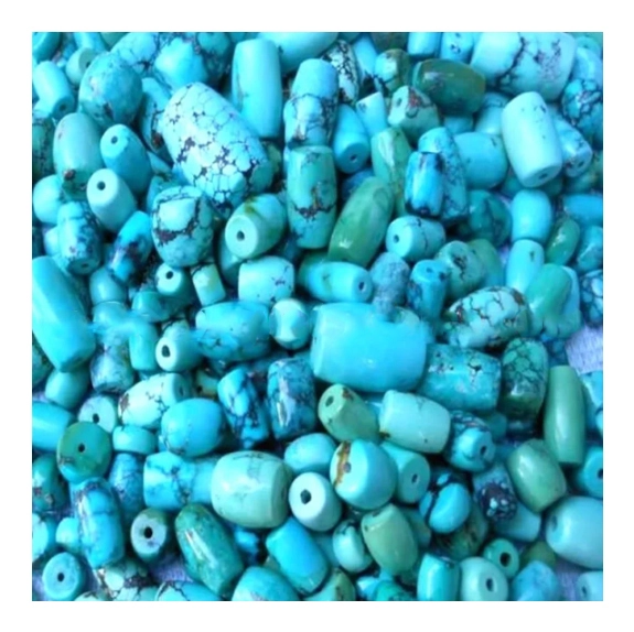 Mavi firuzəyi nağara muncuqları, Teal, Arizona firuzəyi Gemstone muncuqları 1