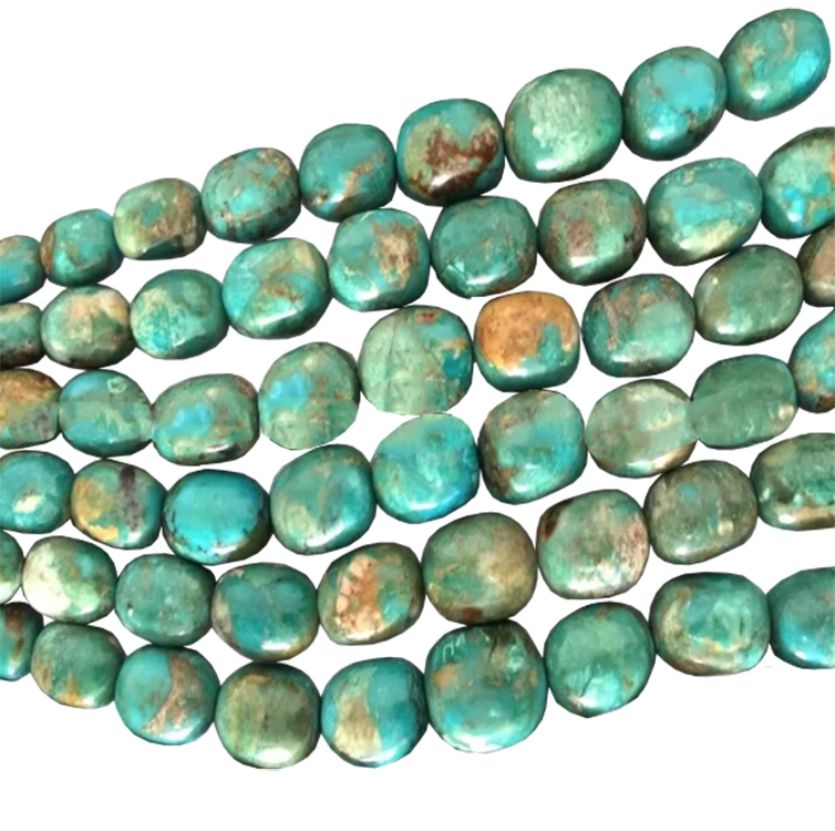 Natural turquoise briolette sporöskjulaga perlur / turquoise sporöskjulaga kartöflur perlur / aa gæði 1