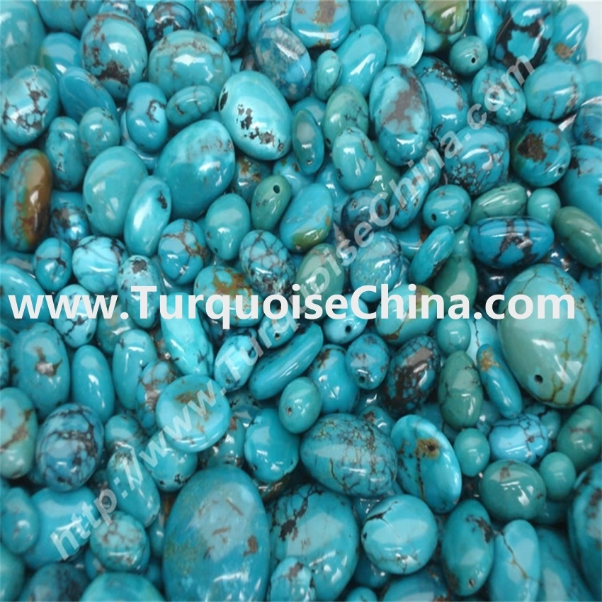 Stock natural turquoise oval beads and cheaper cost-price 1