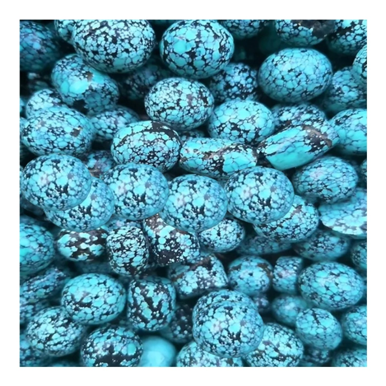 Isigcawu se-spiderweb turquooise ububanzi be-Beads basika uMyalelo we-16 i-intshi strand genesry 1