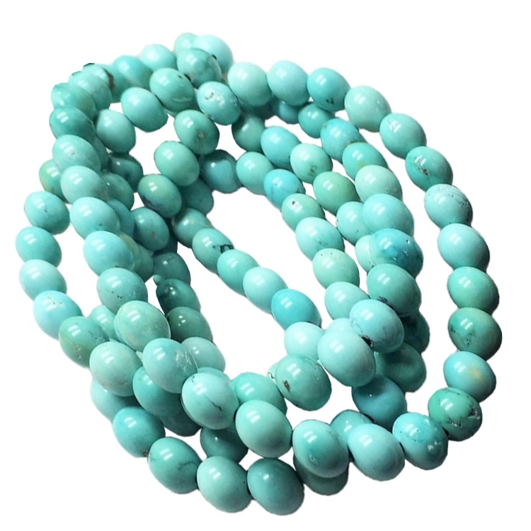 I-8mm Round Gemstone Natural Turquoise Beads Strand 108PCS Buddha ubuhlalu 1