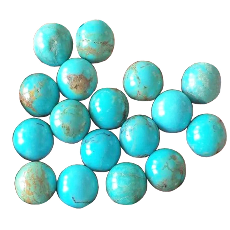 Kualitas Asli Alami Kualitas Turquoise Putaran Beads Batu Permata Precious Membuat Grosir 1