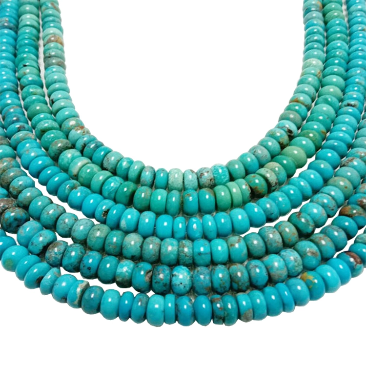 Natural blue turquoise Rondelle beads &amp; turquoise Abacus Beads stone jewelry 1