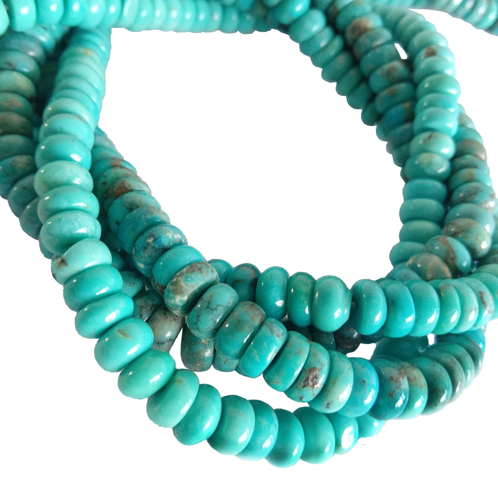 Ilitye elinqabileyo le-turquoise Rondelle amaso&amp; Ilitye elinqabileyo le-turquoise Amaso e-Abacus 1