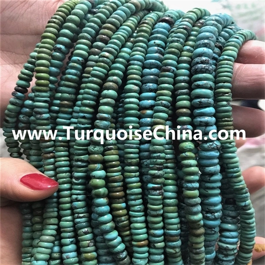 Turquoise  Rondelle  beads jewellery & turquoise Abacus Beads jewellery 1