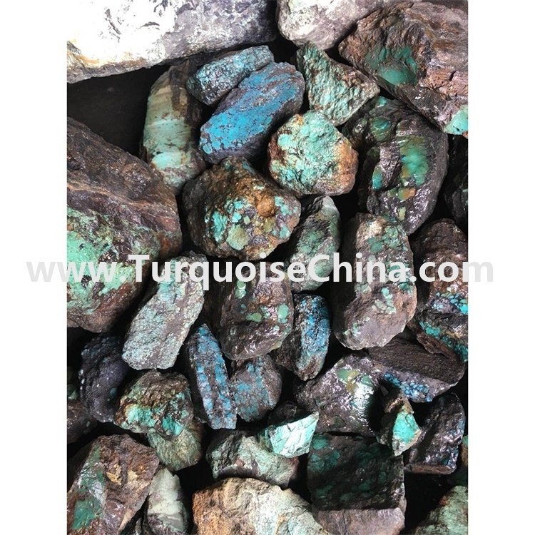 mixture colorful  naturally turquoise rough material sale by tons 1