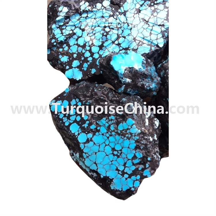 Web Spider Warna Bule Shiny 100% Bahan Kasar Turquoise Orinigal secara alami 1