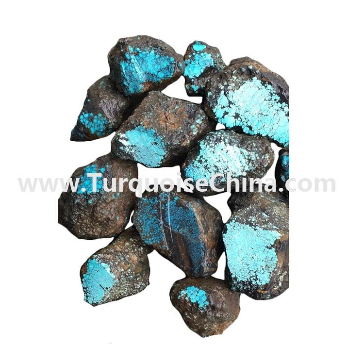 100% natuurlike turkoois ruwe klippe materiaal 1