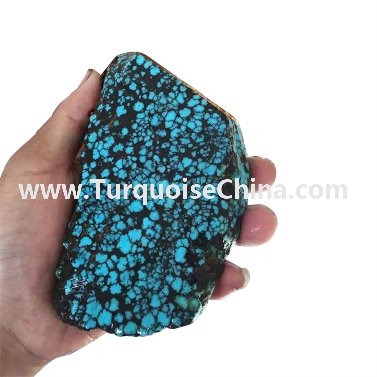 Donker Bule Natuurlik Turquoise Rough Materiaal Maak Groothandel 1