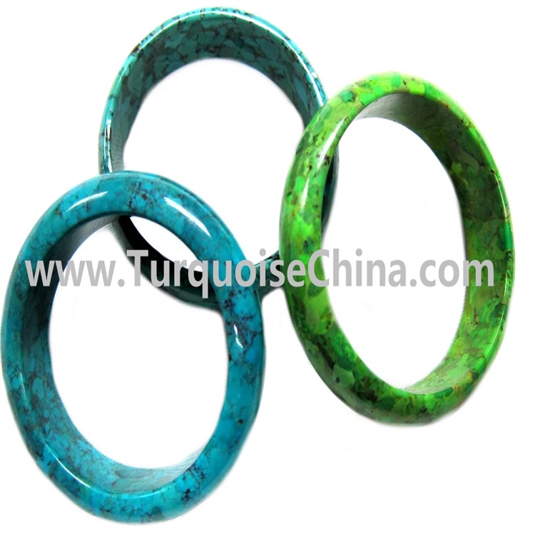 Natural Compressed Turquoise Bangle & Bracelet 5