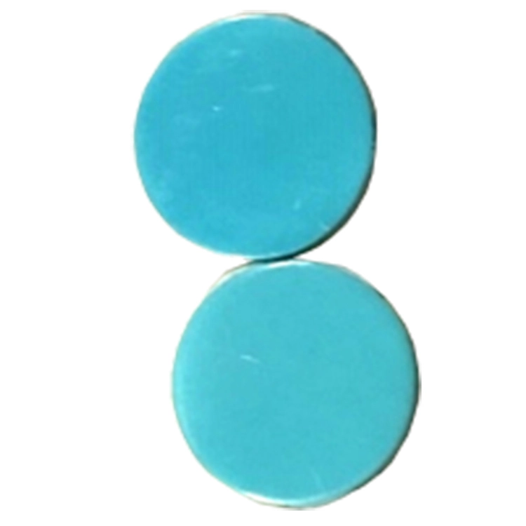 Turquoise Oblaten Cabochon, batu turquoise datar 1