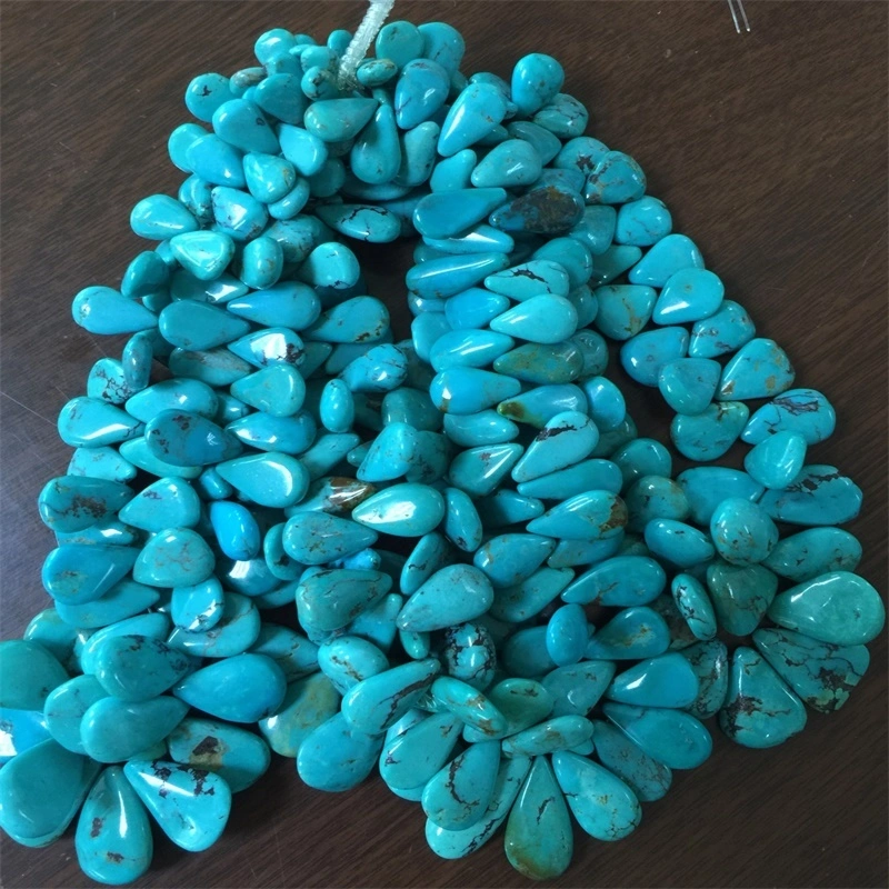 Genuine Turquoise Teardrop Beads 1