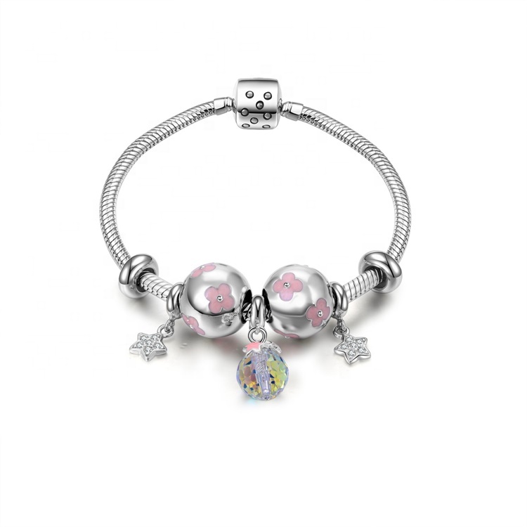 Känd varumärke 925 Silver Armband Gift för en vän 14