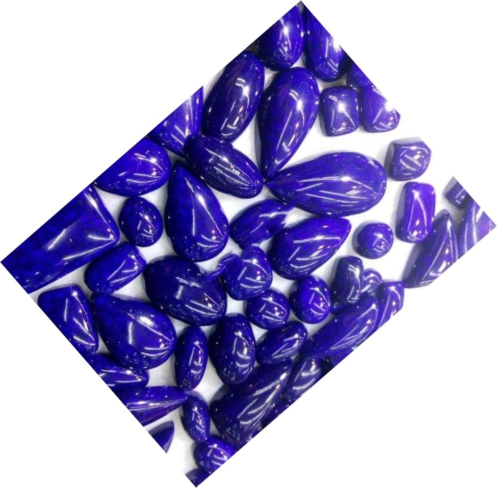 Atọka Laini Lazuli Cabochon Apẹrẹ pupọ ti o mọ ni didara Gumstone alaimuṣinṣin 30