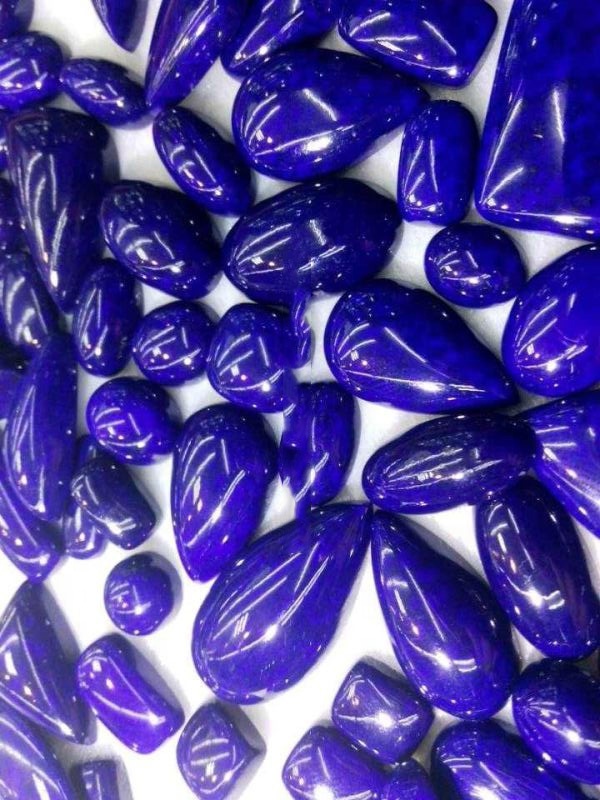 Atọka Laini Lazuli Cabochon Apẹrẹ pupọ ti o mọ ni didara Gumstone alaimuṣinṣin 36