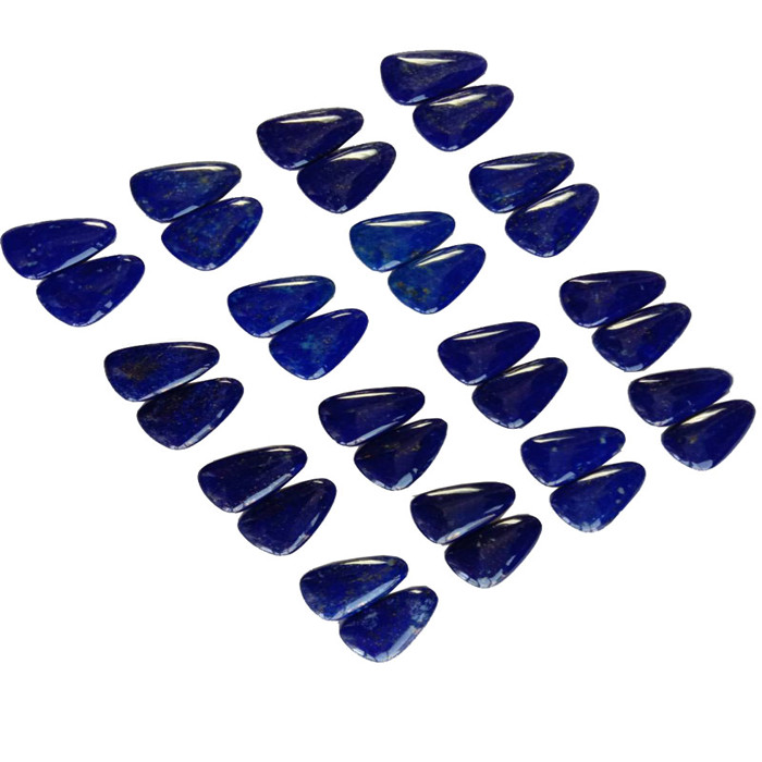 Iyalẹnu Lavis Lazuli didan Trarygle Bambocho GEMStone 35