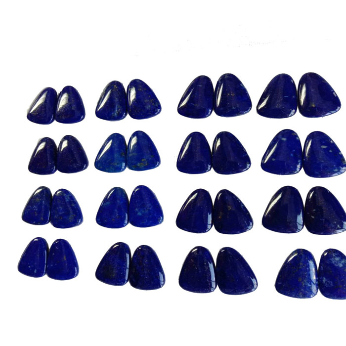 Iyalẹnu Lavis Lazuli didan Trarygle Bambocho GEMStone 33