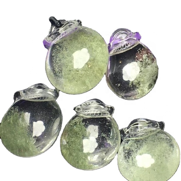 Wholesale ovali figura viridis Vide Vicus Magnus Cabochon Pendent solutam gemstone 15