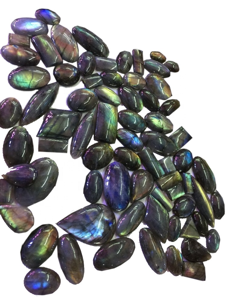 Adayeba labradorite calibrated cabstons alaimu awọn okuta iyebiye 33