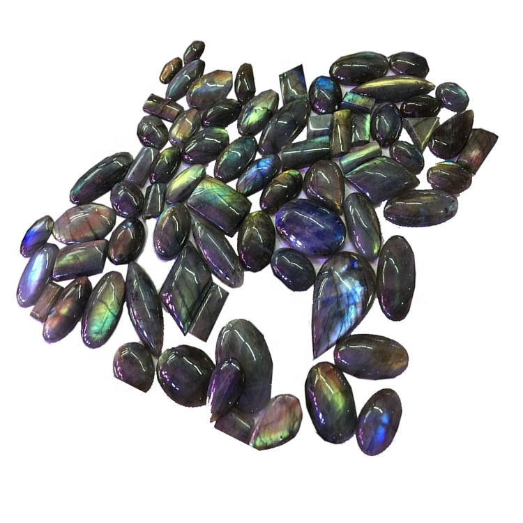 Adayeba labradorite calibrated cabstons alaimu awọn okuta iyebiye 31