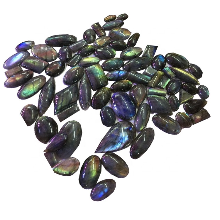 Adayeba labradorite calibrated cabstons alaimu awọn okuta iyebiye 35