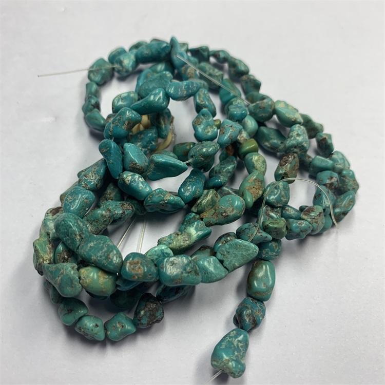 Valódi türkiz nugget gemstone laza gyöngy 16 7