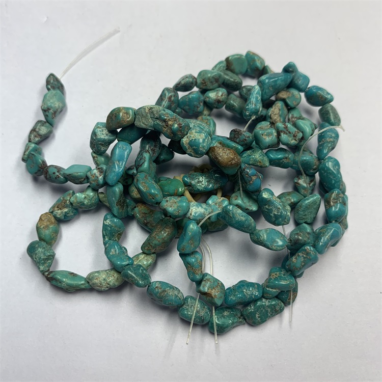 Valódi türkiz nugget gemstone laza gyöngy 16 11