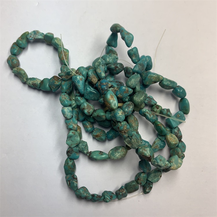 Valódi türkiz nugget gemstone laza gyöngy 16 15