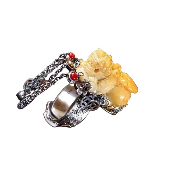 ਕੁਦਰਤੀ ਮਨੀਸਵਾਕਸ ਅੰਬਰ ਸਟੋਨ ਰਿੰਗ ਗਹਿਣੇ 15