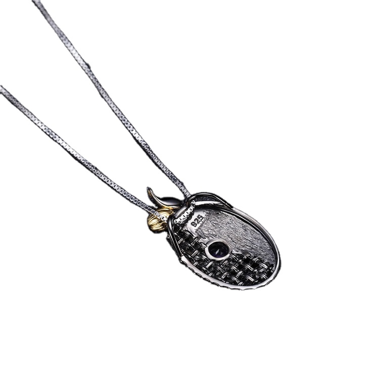 Fashion Women \ 's 925 Sterling Silver Necklace Sun Flower Shape Pendant Platinum Rose Gold Ladies Necklace 15