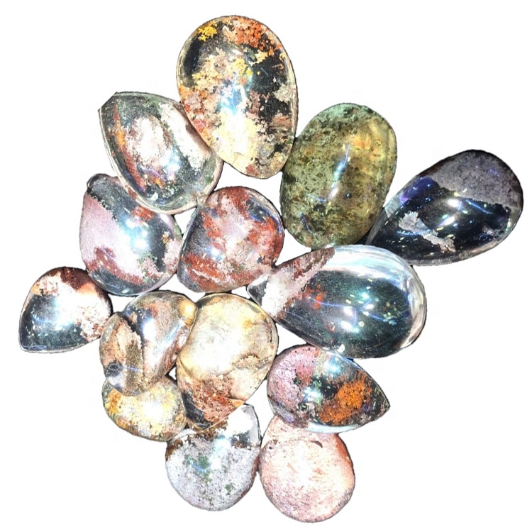 Alaimugba ọgba Quartz lidolite cavocrons Lodolite ọgba kuolite 3A Didara bololite cabolocon 39