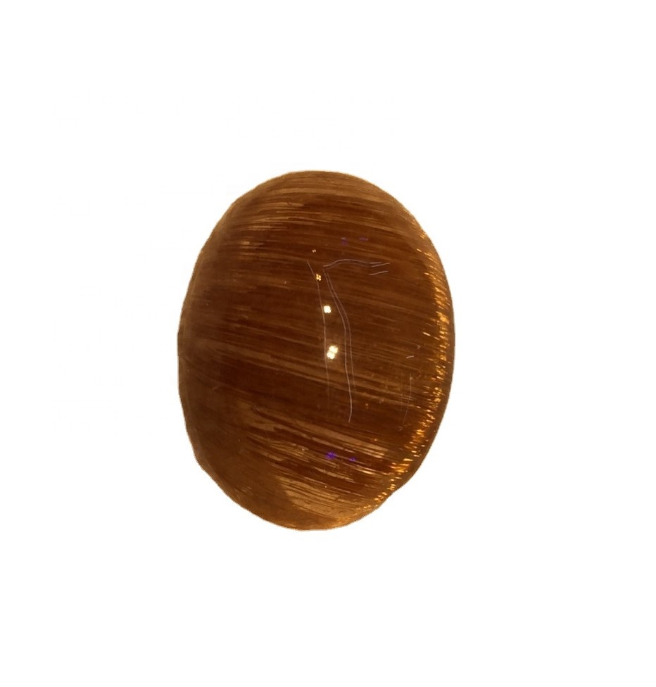 CÁILÍOCHT BEARTA COPAPER RUTILA CABOCHON Cruth Oval Gemstone scaoilte chun jewelry a dhéanamh 32