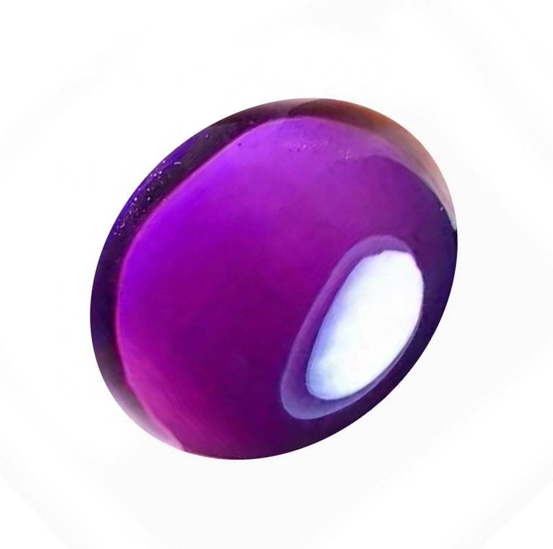 Apẹrẹ Amethyst ti ara ẹni fun awọn ohun-ọṣọ Calochons Stock Gemstone Top Gilasi Gimstone didara 30