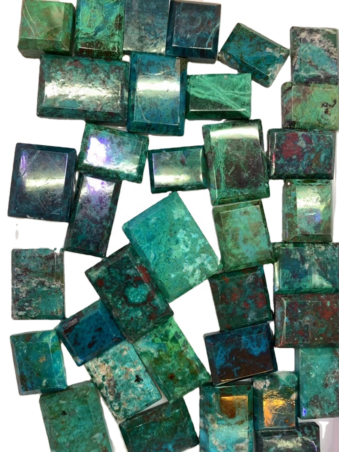 Azurite Azurite dan ti a túbogon COVOCHON alaimuṣinṣin gemstone 36