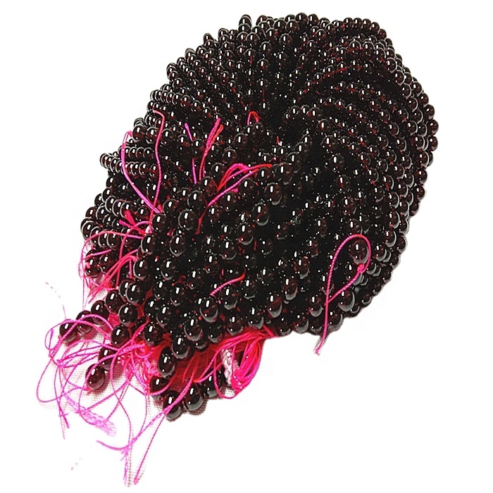Natural roșu Garnet3a rotund Beads Beads neted Gemstone Strings Piatră prețioasă 13
