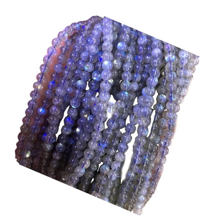 Labradorite Beads Loose Gemstone Beads Gray 4a Cilësia Natyrore të gjitha është 100% Natyrore Round Brilliant Cut Blue Cat \ 's Cat Kërkesës 7