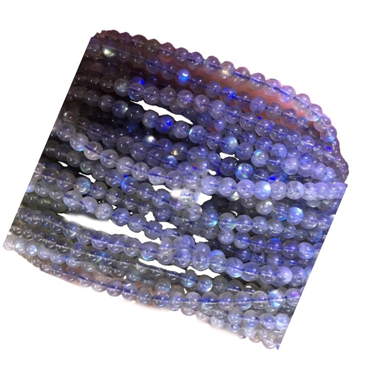 Labradorite Beads Loose Gemstone Beads Gray 4a Cilësia Natyrore të gjitha është 100% Natyrore Round Brilliant Cut Blue Cat \ 's Cat Kërkesës 9