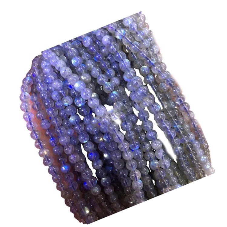 Labradorite Beads Loose Gemstone Beads Gray 4a Cilësia Natyrore të gjitha është 100% Natyrore Round Brilliant Cut Blue Cat \ 's Cat Kërkesës 15