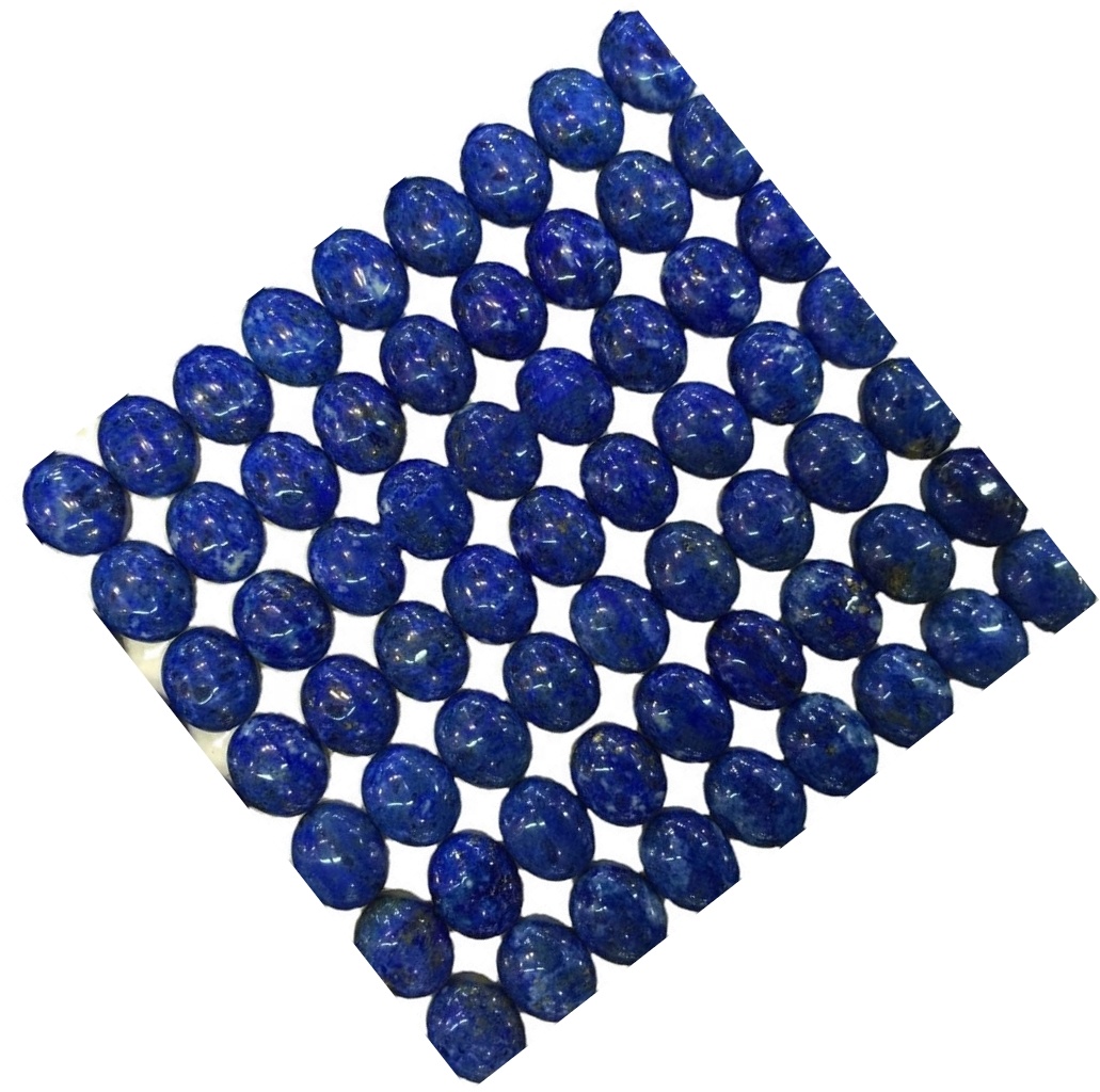 പ്രകൃതി ലാപിസ് ലസിലി ഓവൽ ലാപിസ് കാബൊചോൺ അയഞ്ഞ രത്നങ്ങൾ മിനുസമാർന്ന കാബോച്ചോൺ 37