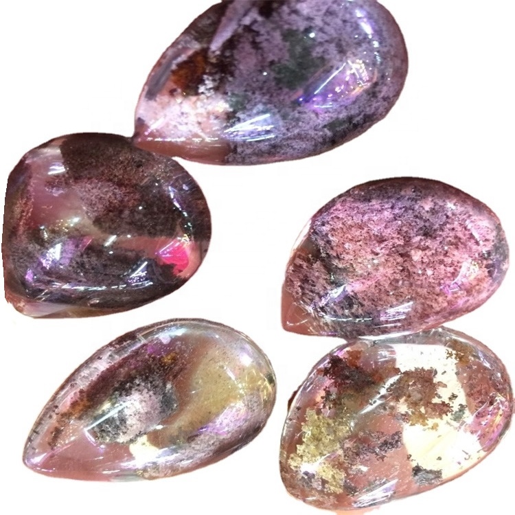 Phantom Cabochon ბუნებრივი პატარა კვარცის რაოდენობა undrilled გაპრიალებული სამკაულები მიღების 33