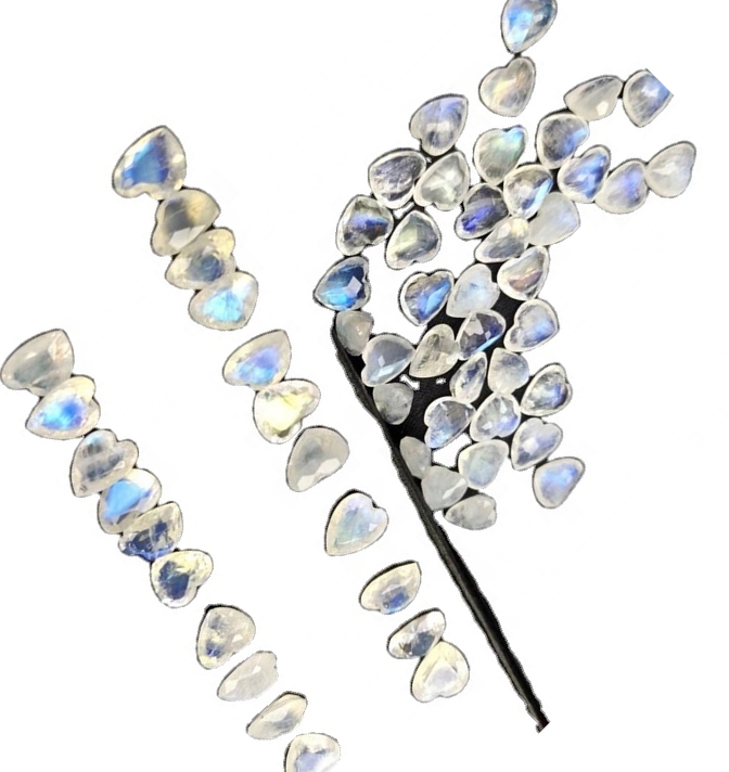 Branco Moonstone coração forma solta pedras preciosas diy para diy jóias coração em forma de moonstone cabochon moonstone 31