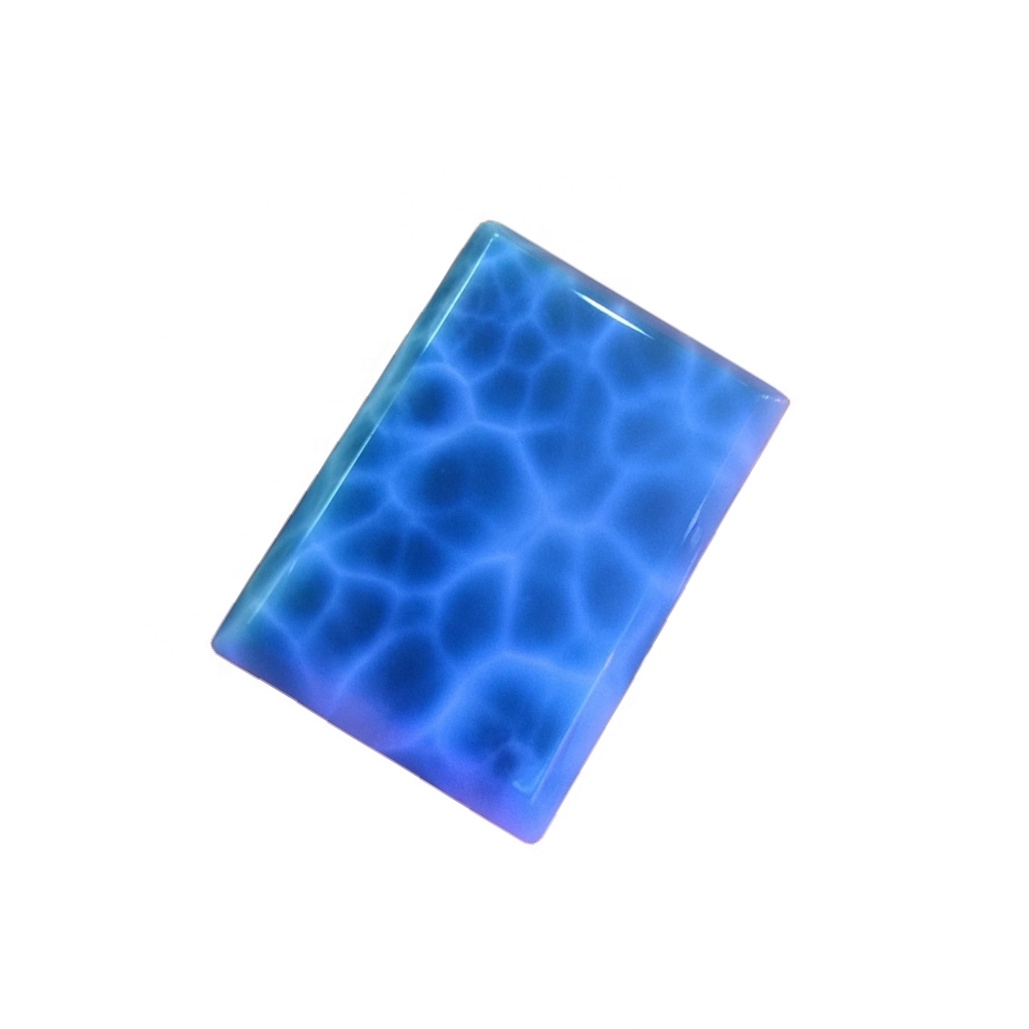 Imii semi Preziosi Larimar Cabochon Shapes Larimar Larmar Larmone Rettangulu Rettangulu Larimar CABOCHON 38