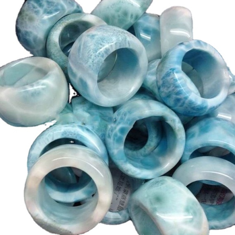 라리마 다이아몬드가 박힌 패션 여성용 실버 반지 판매 34