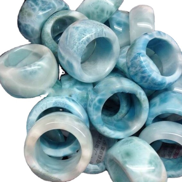 라리마 다이아몬드가 박힌 패션 여성용 실버 반지 판매 38