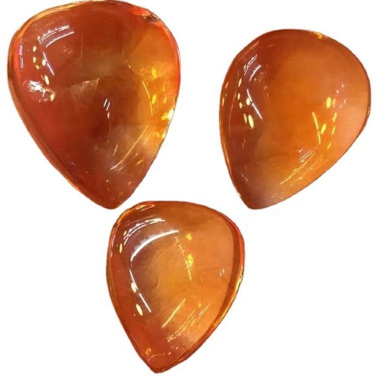 Natyrore Citrine Pear Cabochon Loose Gemtone bie rruaza të gjitha formave bizhuteri të vërtetë indiane 32
