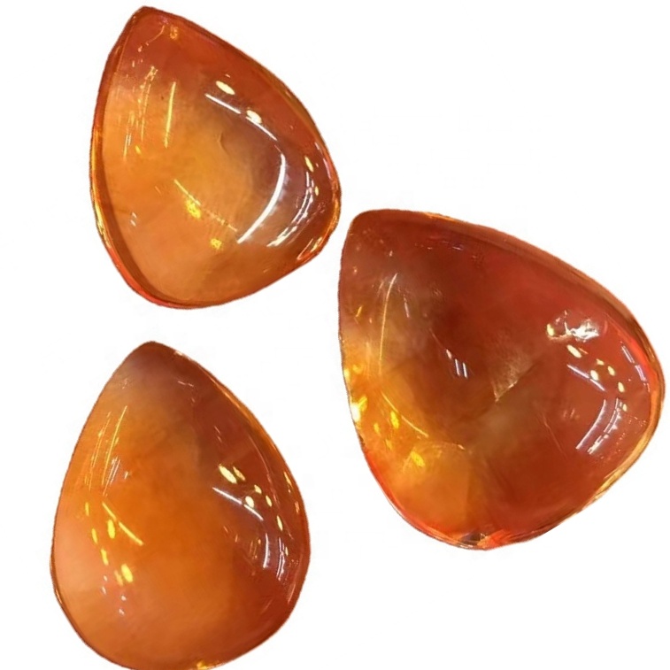 Natyrore Citrine Pear Cabochon Loose Gemtone bie rruaza të gjitha formave bizhuteri të vërtetë indiane 36