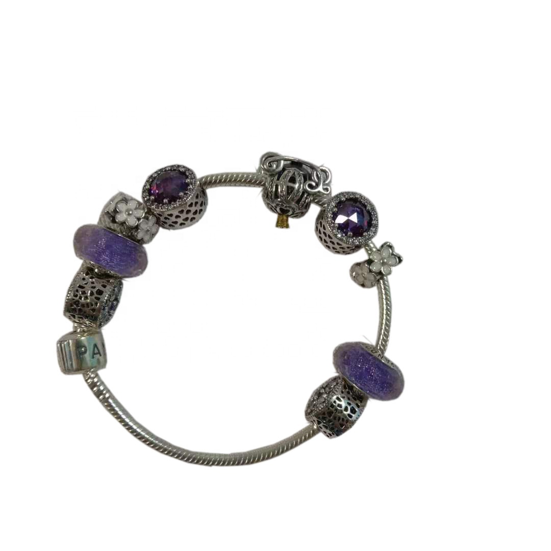 النساء الشهيرة 925 سوار القلب الفضي 6