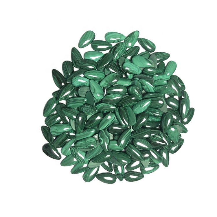 Malachie Pear Coachon AaA Tulaga lelei Malachie Pear Caboochns Malacheite Cabs Debstone 35