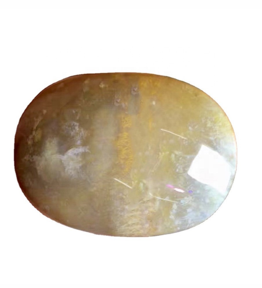 Jimar montana agate eunteung tangan citherade citherment digosok niped mineral anu jelas hampang perhiasan permata 33